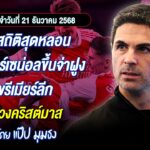 📌เปิดสถิติสุดหลอน หลังอาร์เซน่อลขึ้นจ่าฝูงพรีเมียร์ลีกช่วงคริสต์มาส